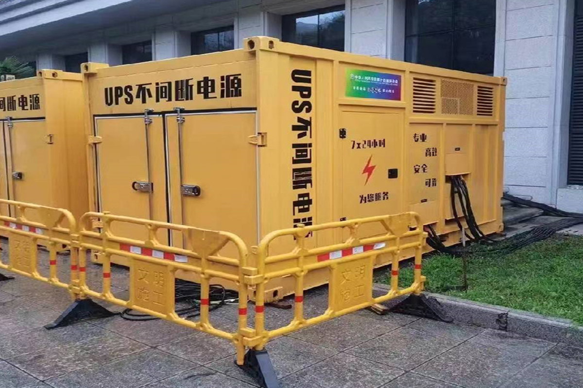丰泽发电机租赁施工现场
