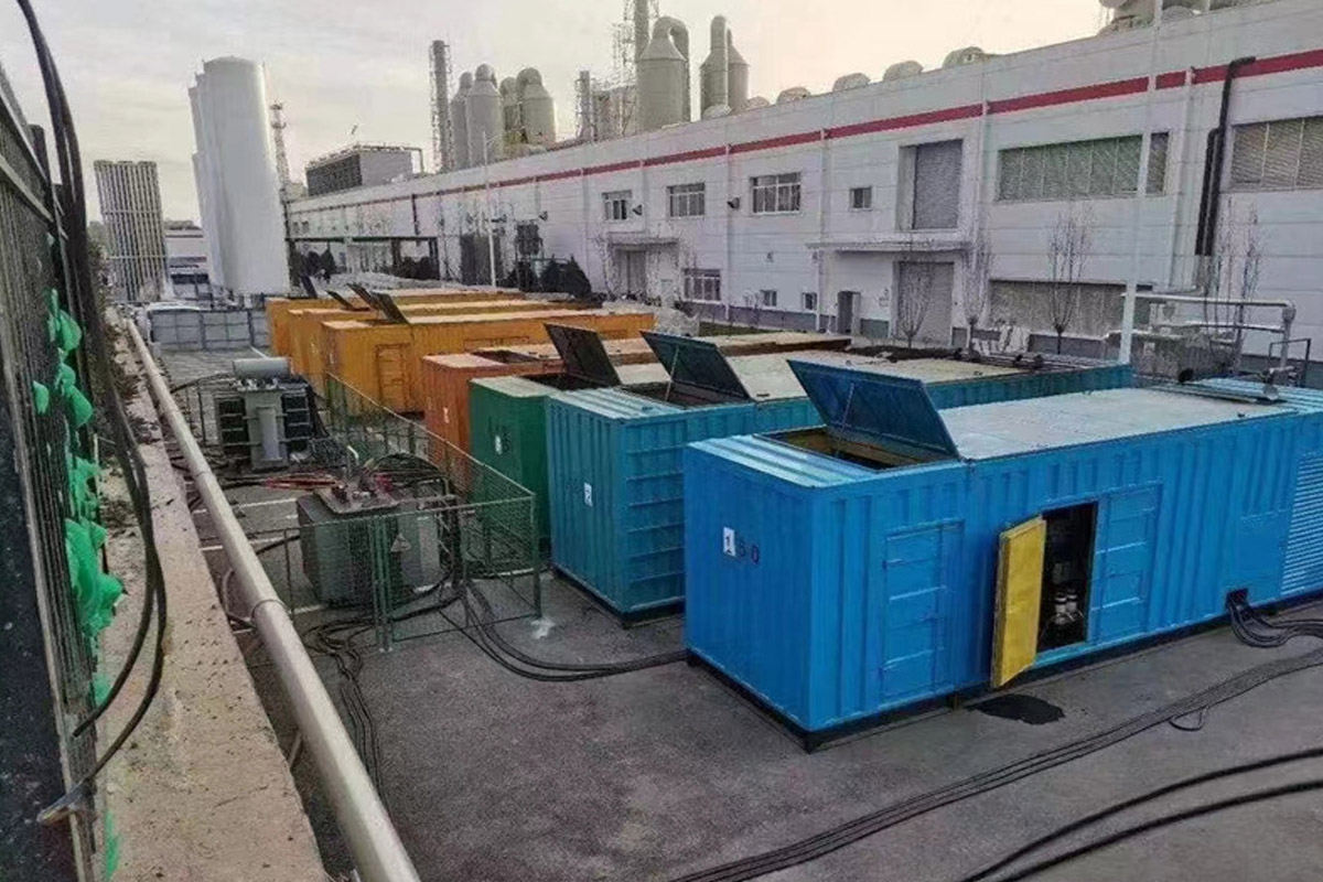 丰泽发电机租赁施工现场